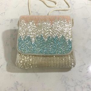 Vintage hand beaded bag